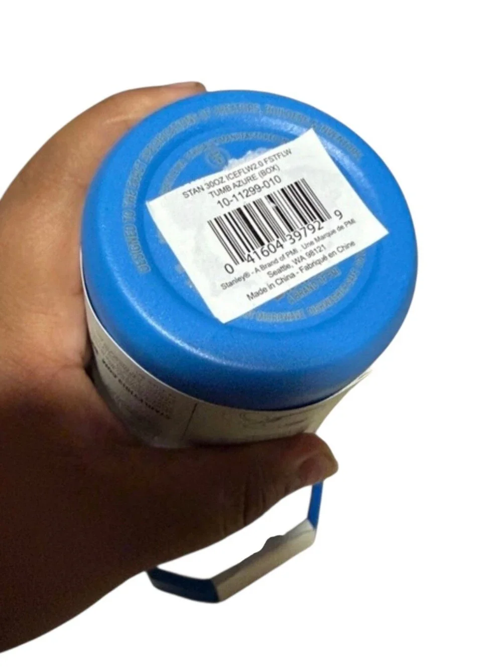 Stanley IceFlow Fast Flow Tumbler 30 oz Azure Blue Insulated NEW - Picture 4 of 5